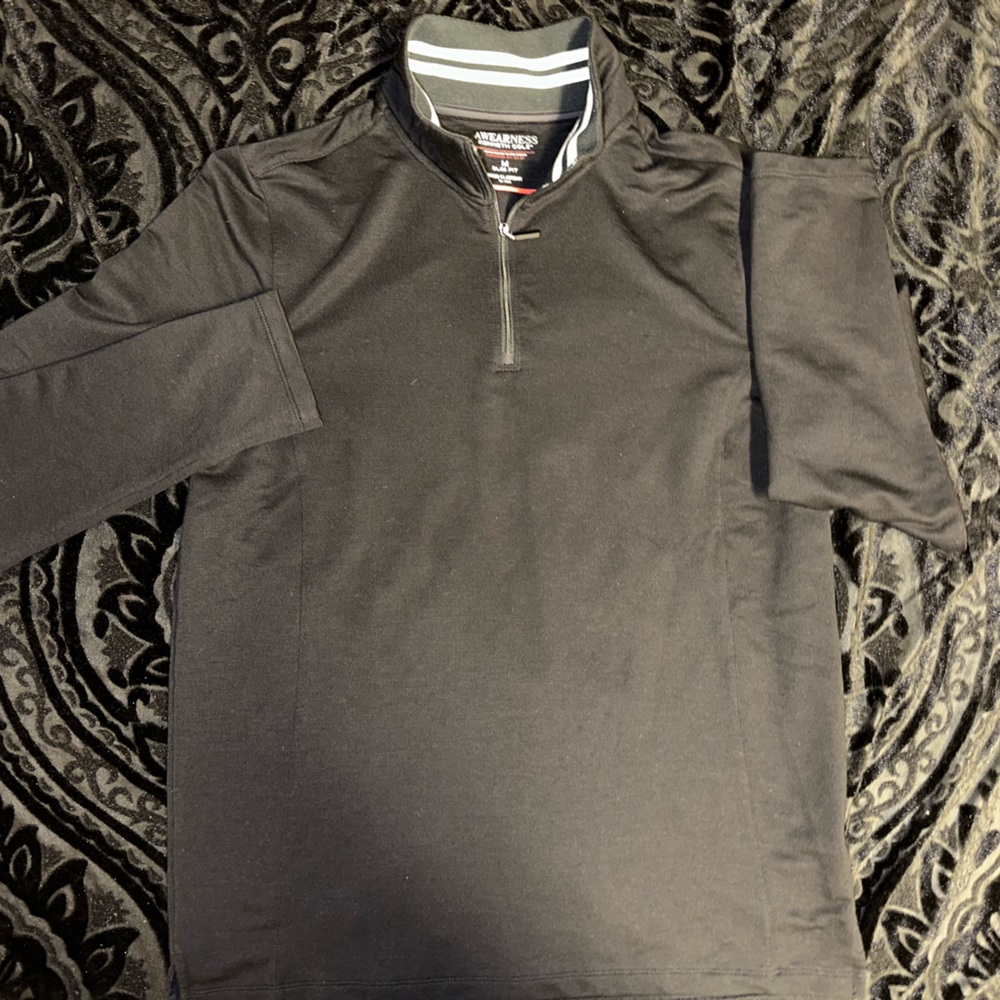Mock neck 1/4 zip Kenneth Cole shirt